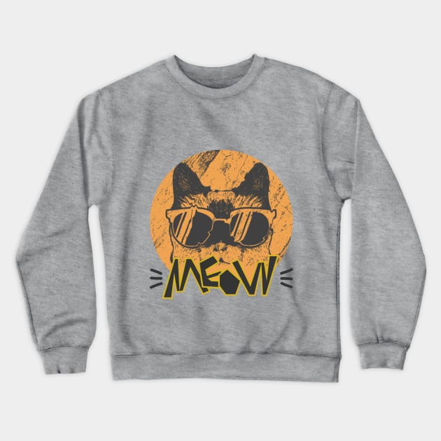 cat Crewneck Sweatshirt by hmph